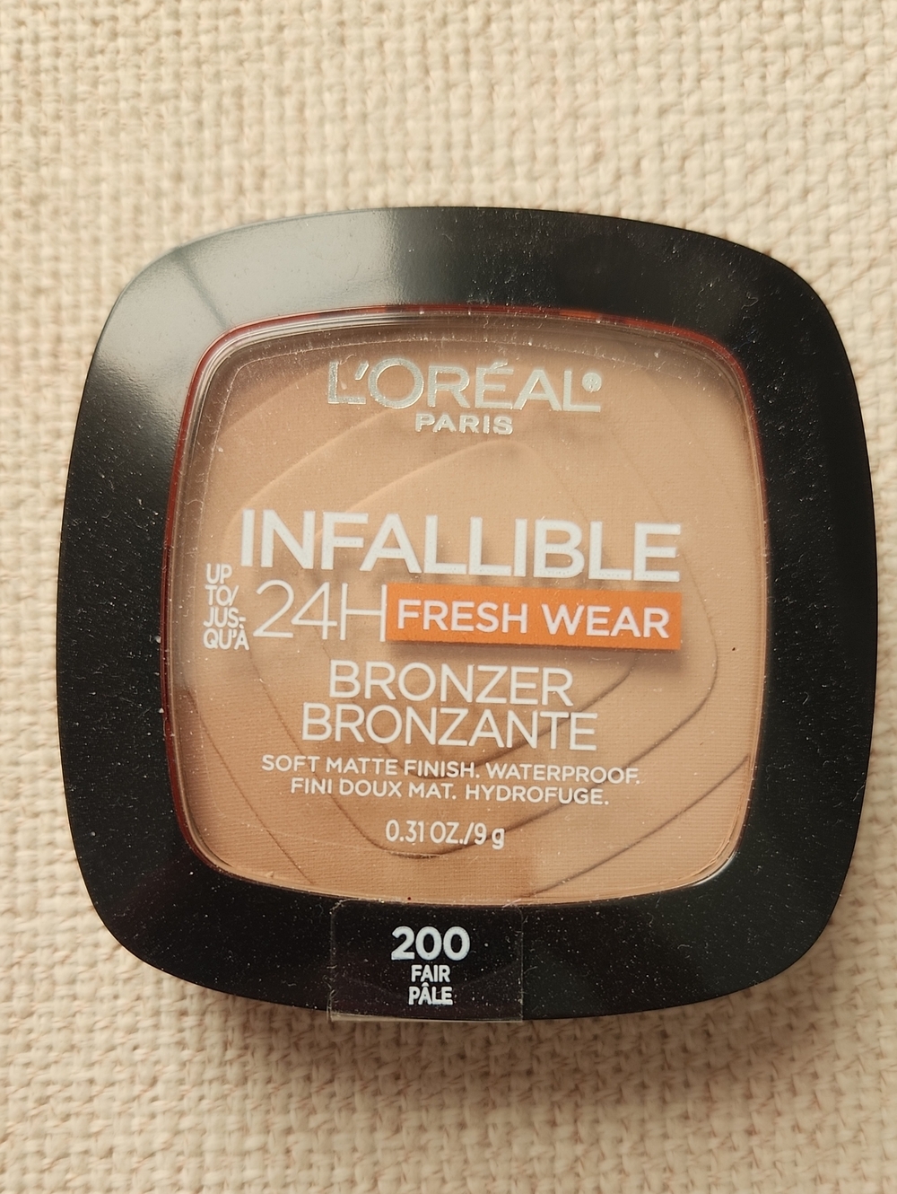 L'Oreal Infallible Fresh Wear Bronzer 200 Fair - Warm Tan